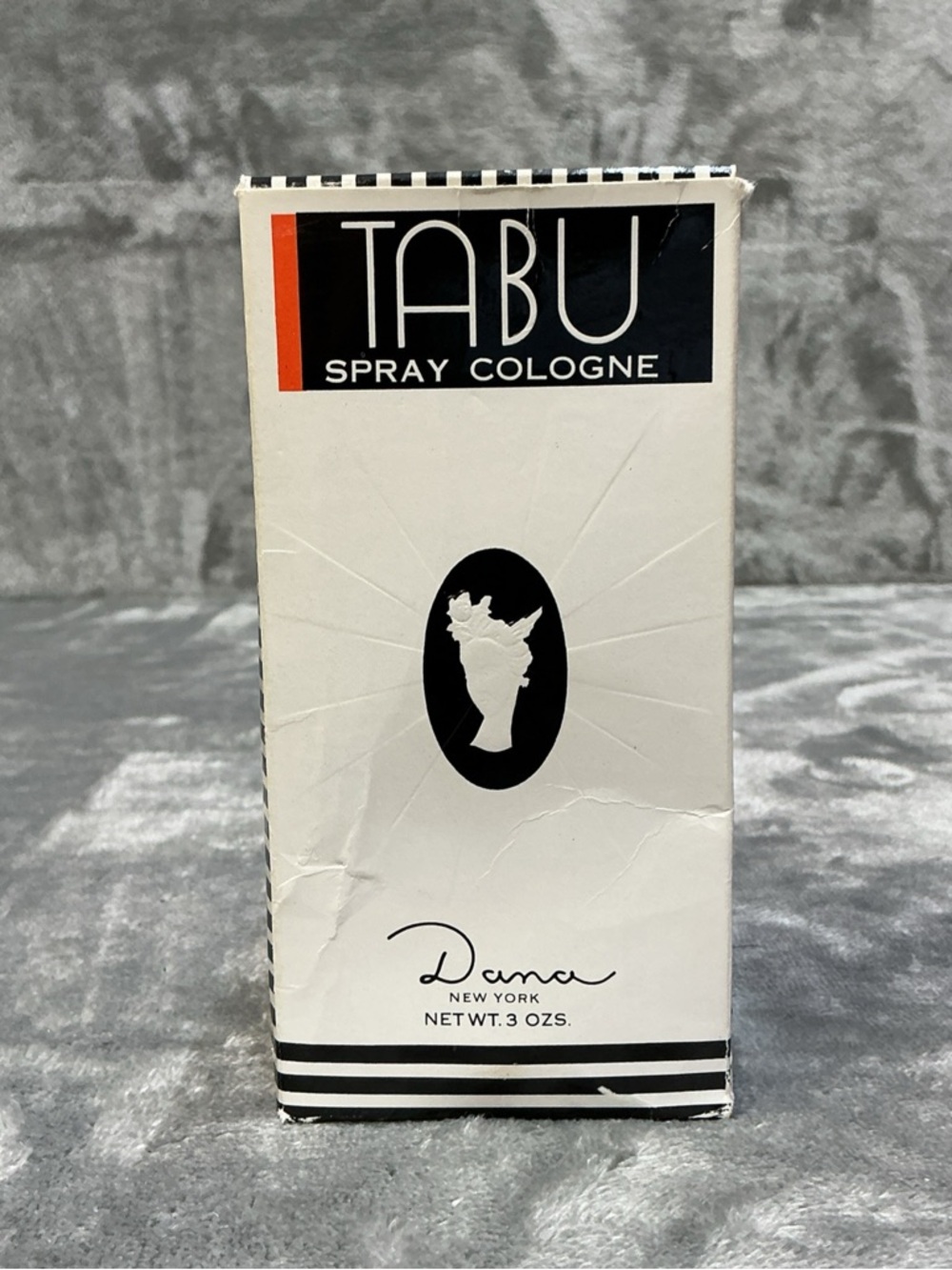 Vintage Tabu Spray Cologne By Dana New York 3oz  Black Bottle